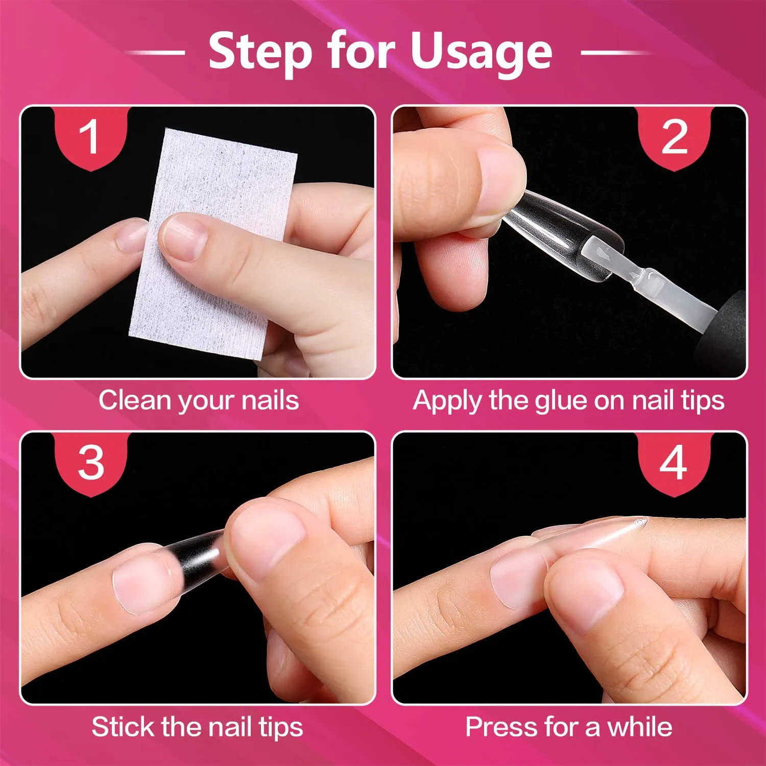 Full Almond Nail Tips -005
